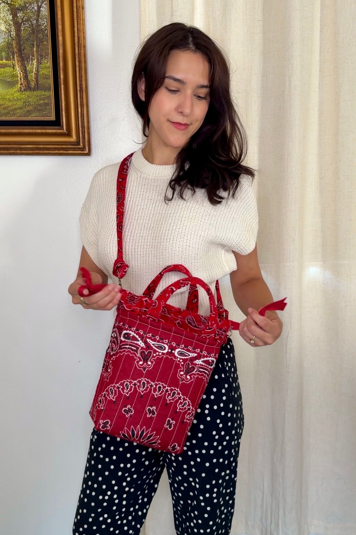 The Lennon Bag in Red