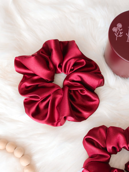 Cranberry Red Scrunchies