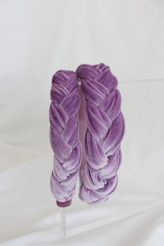 Soft Lavender Braided Headbands