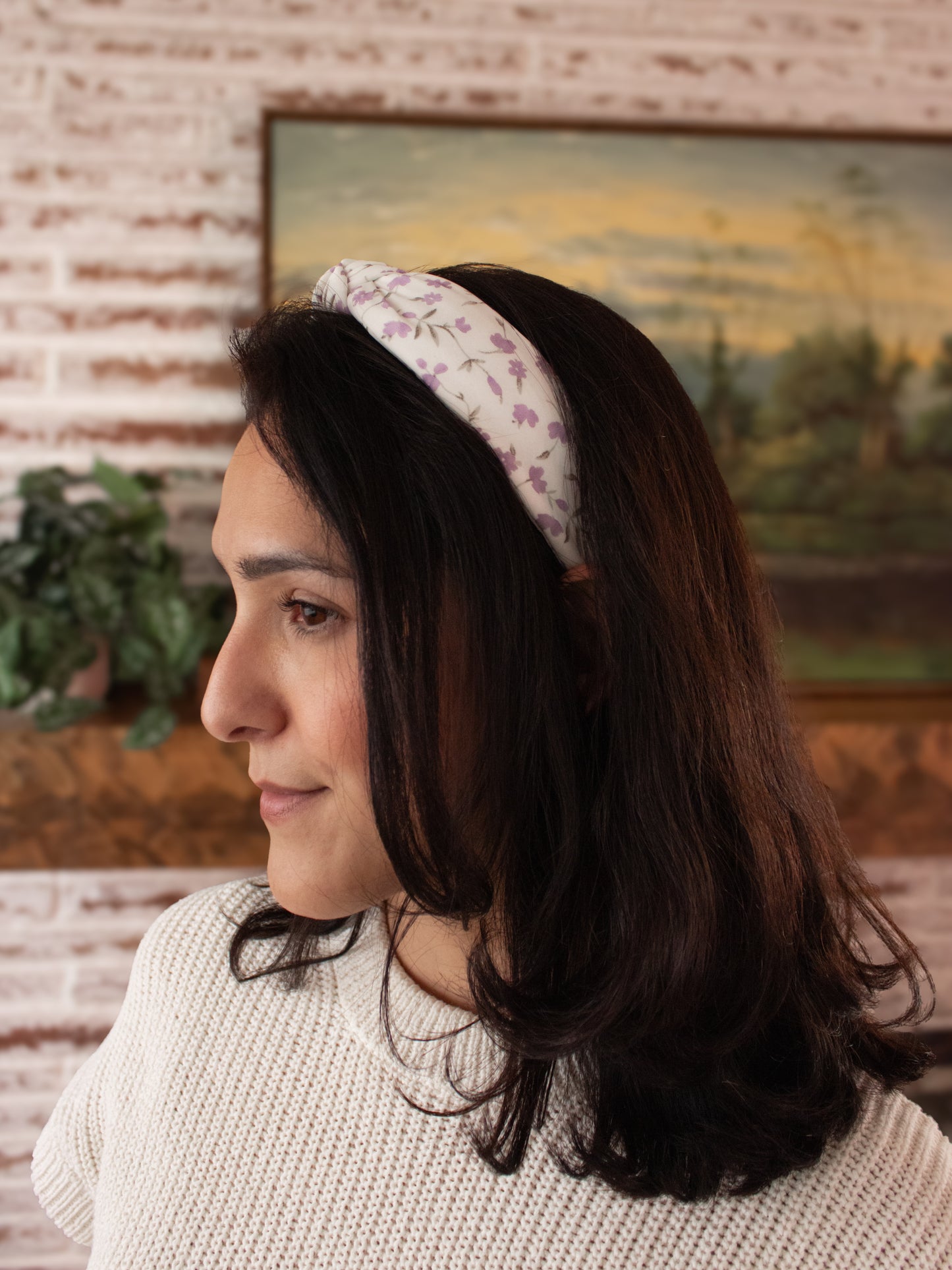 Pressed Lavender Top Knot