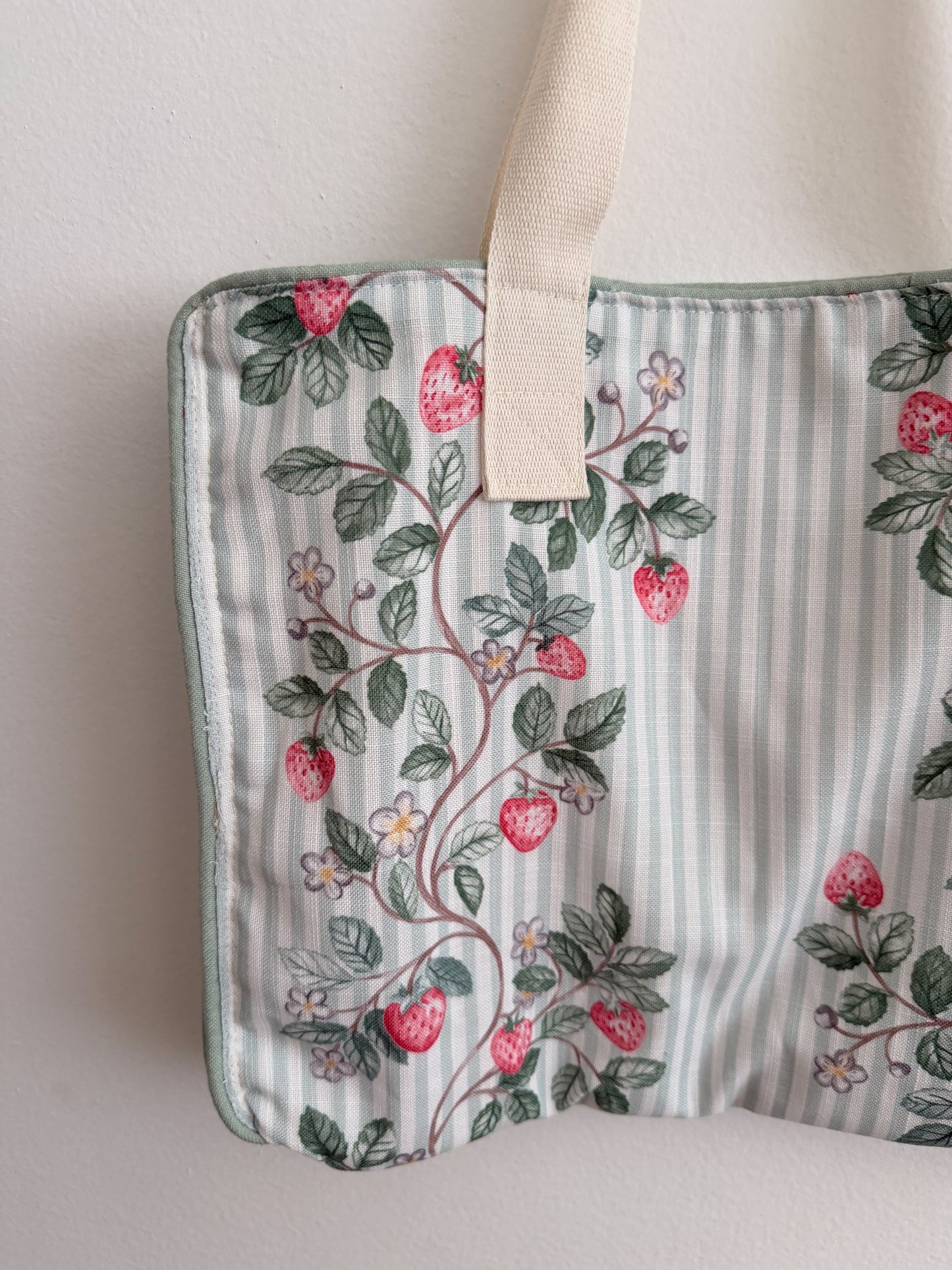Strawberry Tote made from Table Runner