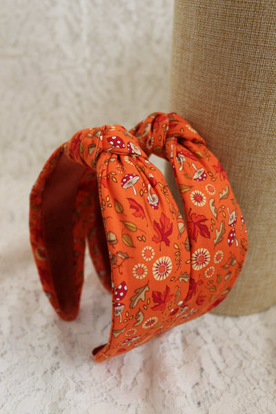 Pumpkin Fallen Leaves Top Knot