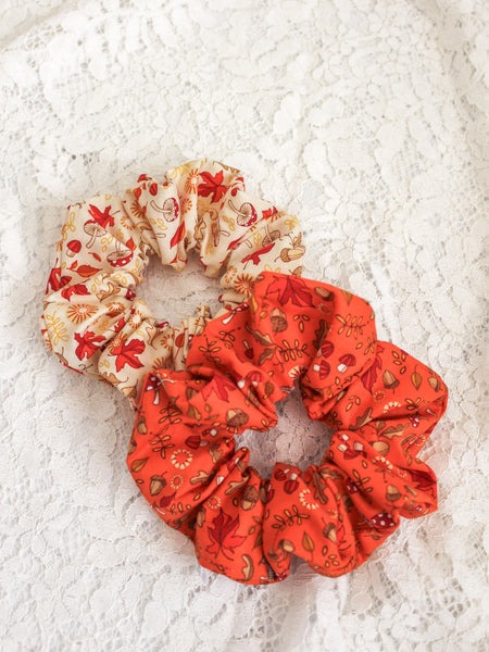 Fallen Leaves Scrunchies