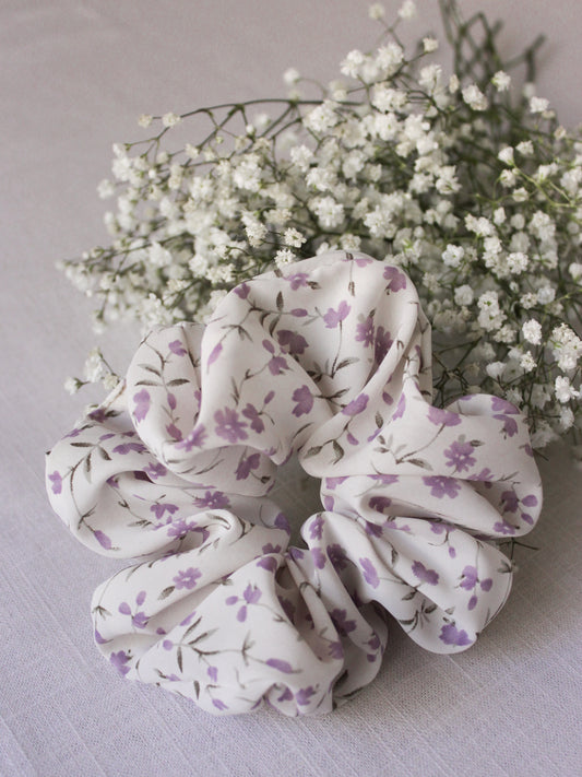 Pressed Lavender Scrunchies