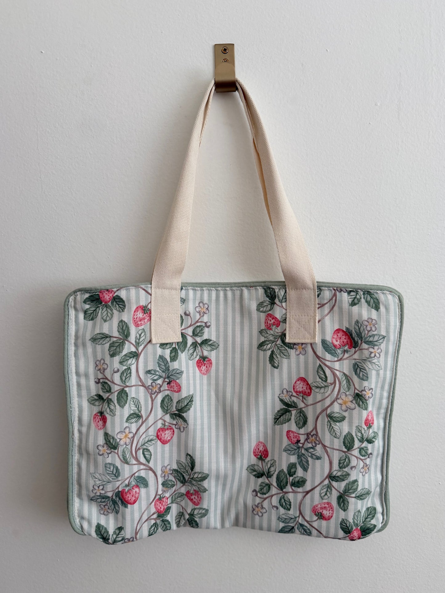 Strawberry Tote made from Table Runner