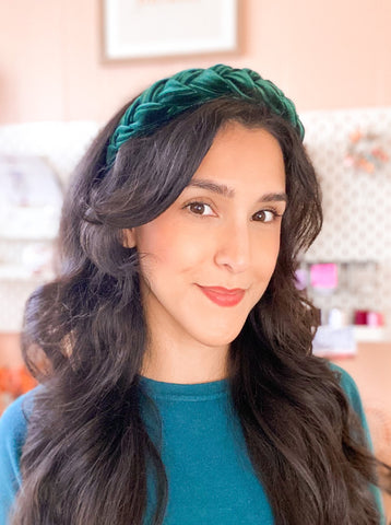 Emerald Braided Headband