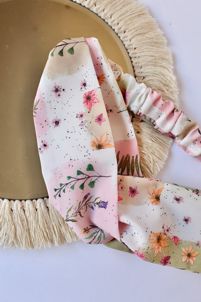 Pressed Flowers Twist Headband