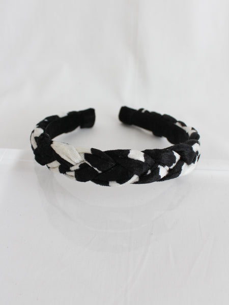 Cow Velvet Braided Headbands