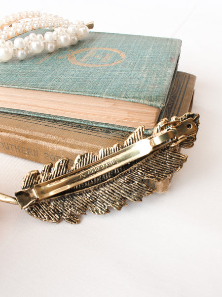 Vintage- Inspired Feather Barrette