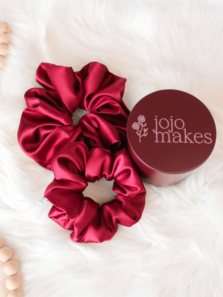 Cranberry Red Scrunchies