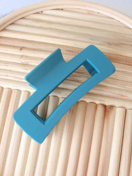 Matte Rectangle Hair Claws