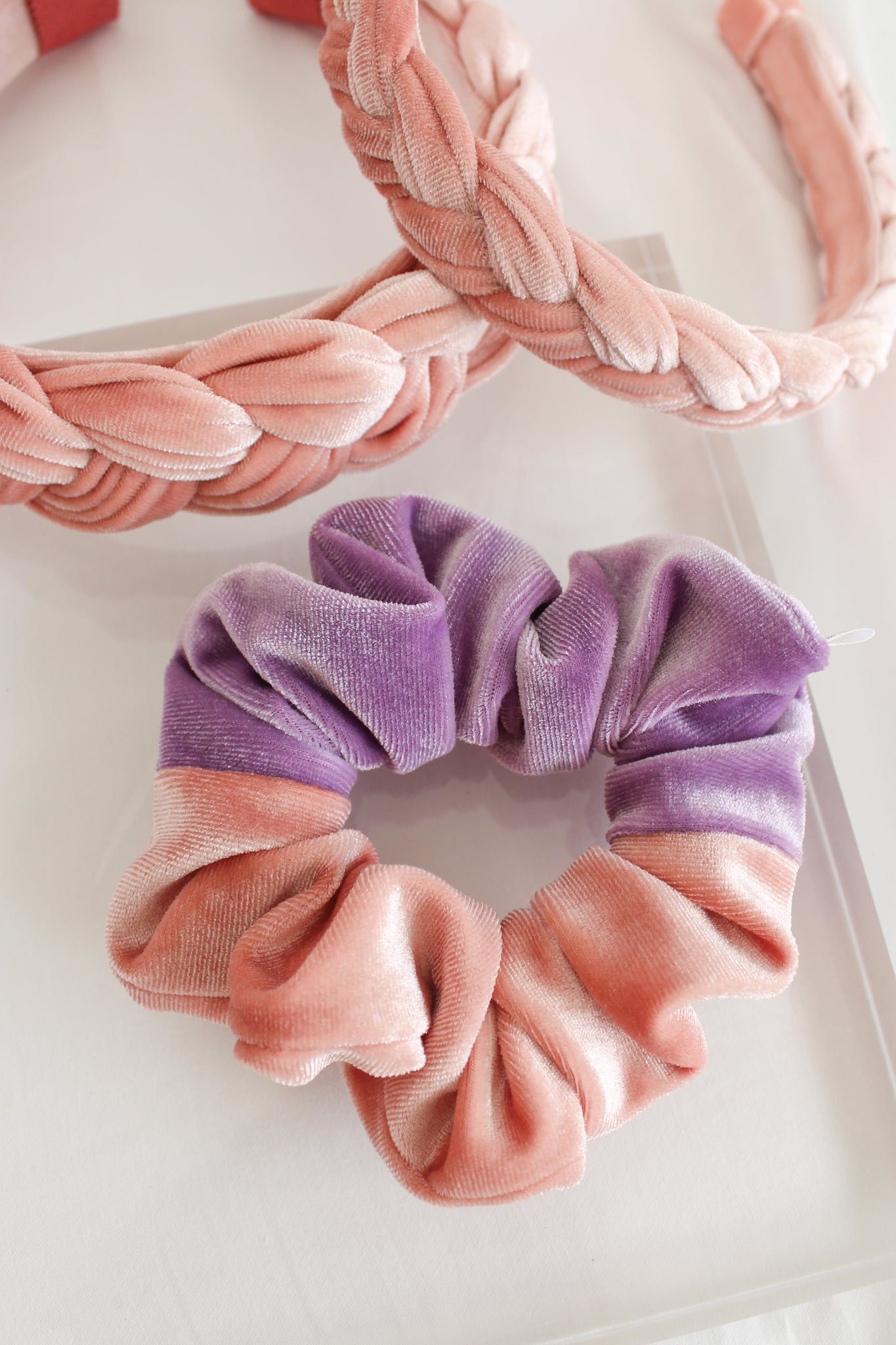 Pink + Lavender Scrunchies