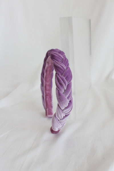 Soft Lavender Braided Headbands