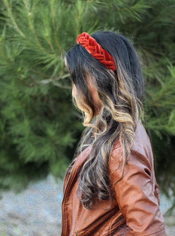 Rich Copper Braided Headband