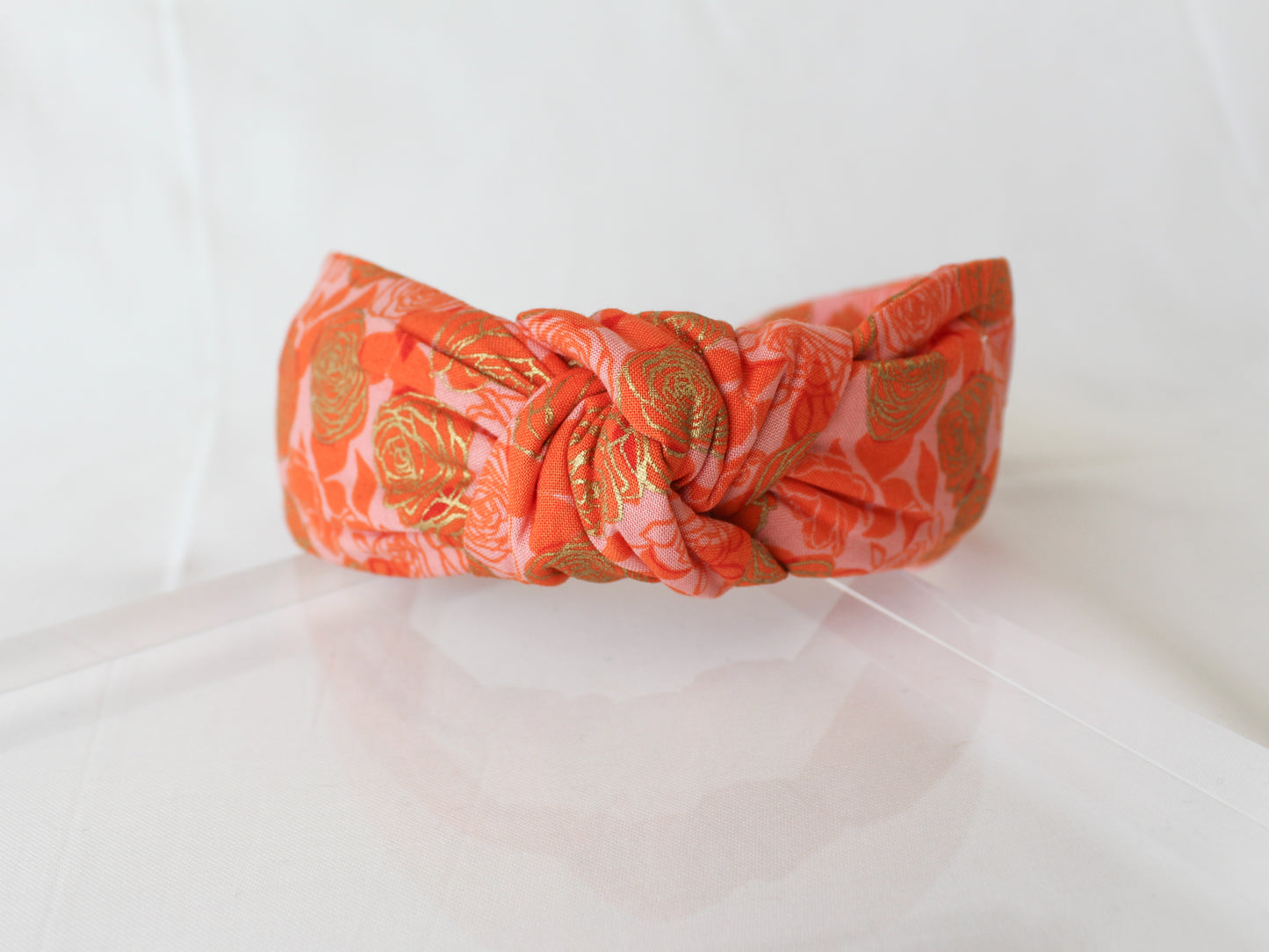 Gold Roses Top Knot