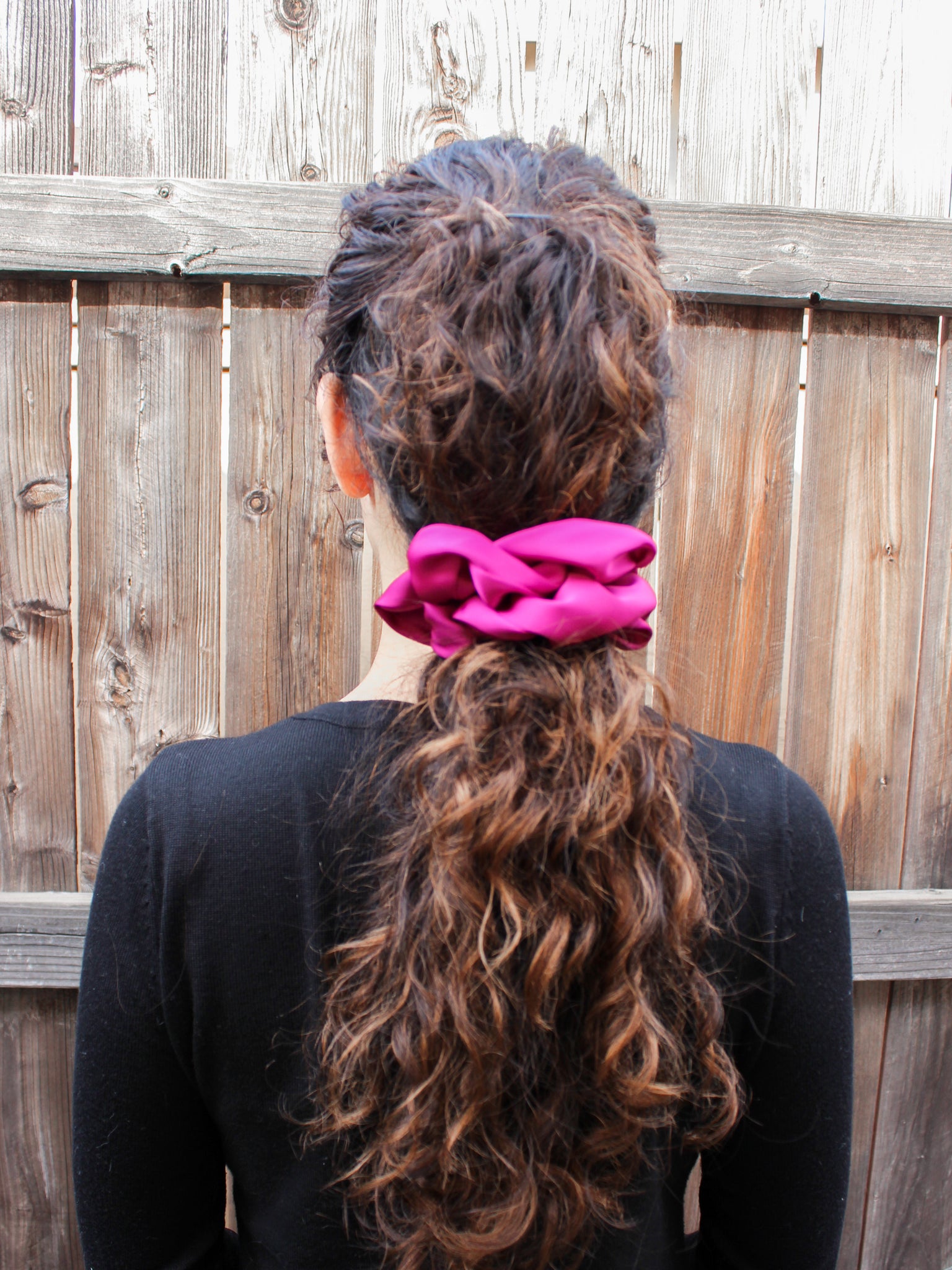 Fuchsia Jumbo Scrunchie