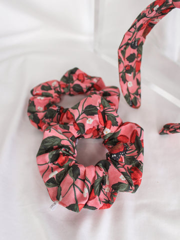 Strawberry Meadow Scrunchie