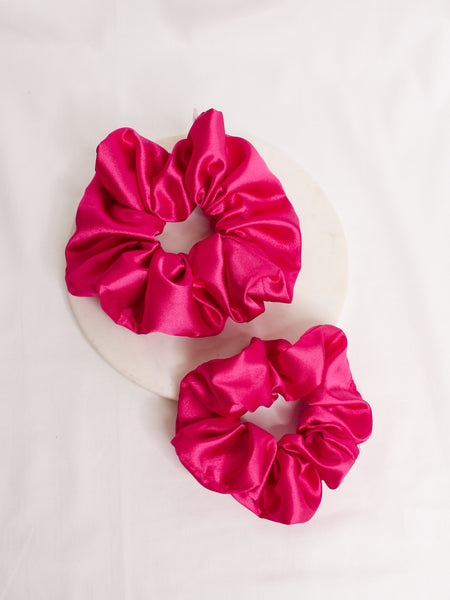 Passion Pink Scrunchies