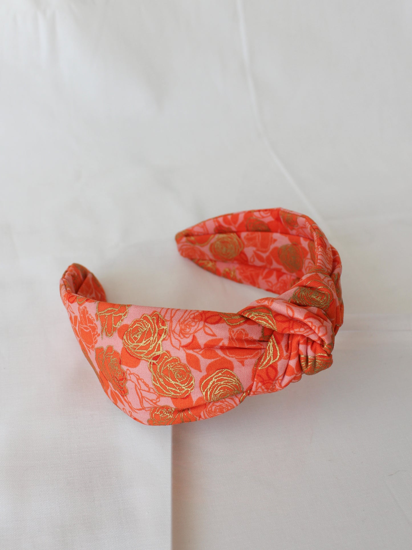 Gold Roses Top Knot